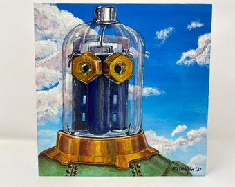 Bailey Bot (BB-21) - Original Acrylic Painting