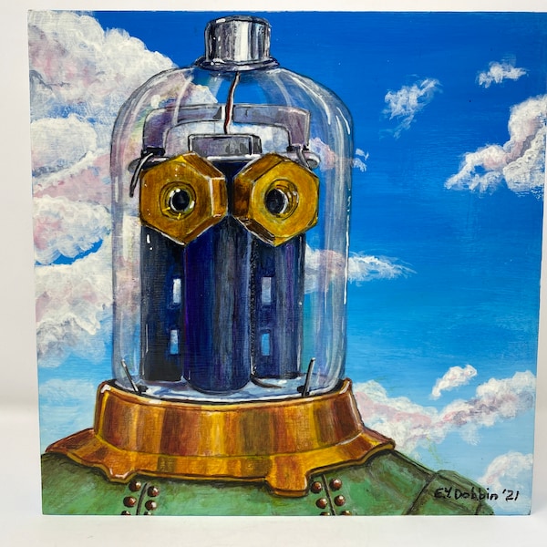 Bailey Bot (BB-21) - Original Acrylic Painting