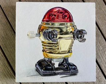 Tomy Robot - Original Acrylic Painting