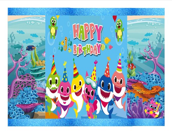 Free Baby Shark Chip Bag Template - Printable Templates