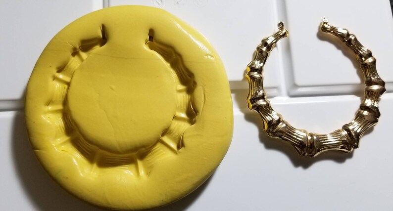 Bamboo Earring Fondant Mold