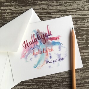 Carte de louange d'Alléluia ~ Carte d'encouragement d'Alléluia/Louange au Seigneur