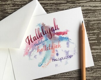 Hallelujah Praise Card ~ Hallelujah/Praise the Lord Encouragement Card