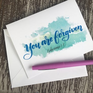 Carte d’encouragement Vous êtes pardonné