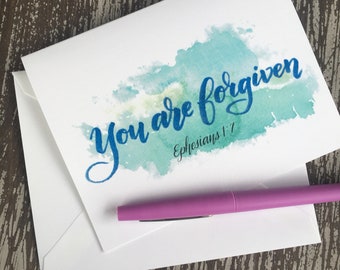 You Are Forgiven encouragement card