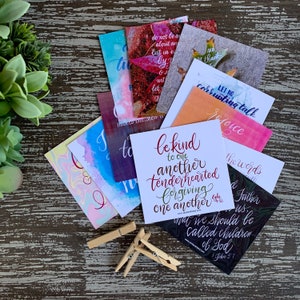 Encouragement Pack 2~ Mini Card Set ~ Assorted Scripture Verses ~ Instagram Set ~ Bible Verse Cards ~ Epistles/Proverbs/Psalms