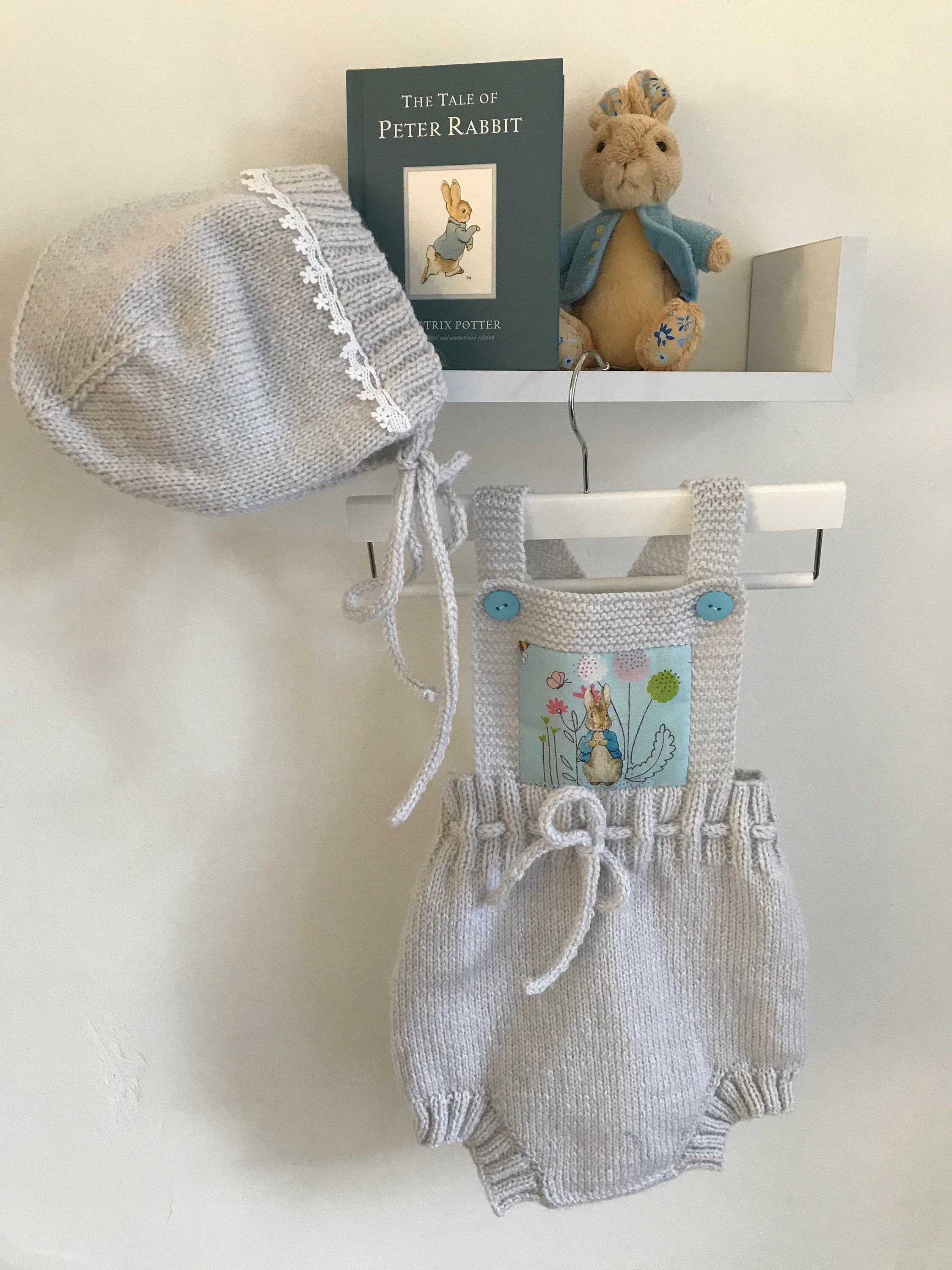 Peter Rabbit romper knitted romper Peter Rabbit | Etsy