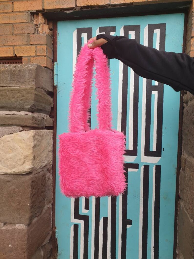 A4 Fluffy Animal Print Tote Bag Fluffy Furry Print Small Etsy UK