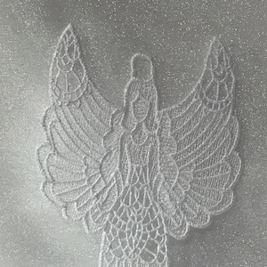 Welcoming Angel (Free Standing Lace  - A Finished Embroidery product, not a design file or pattern)