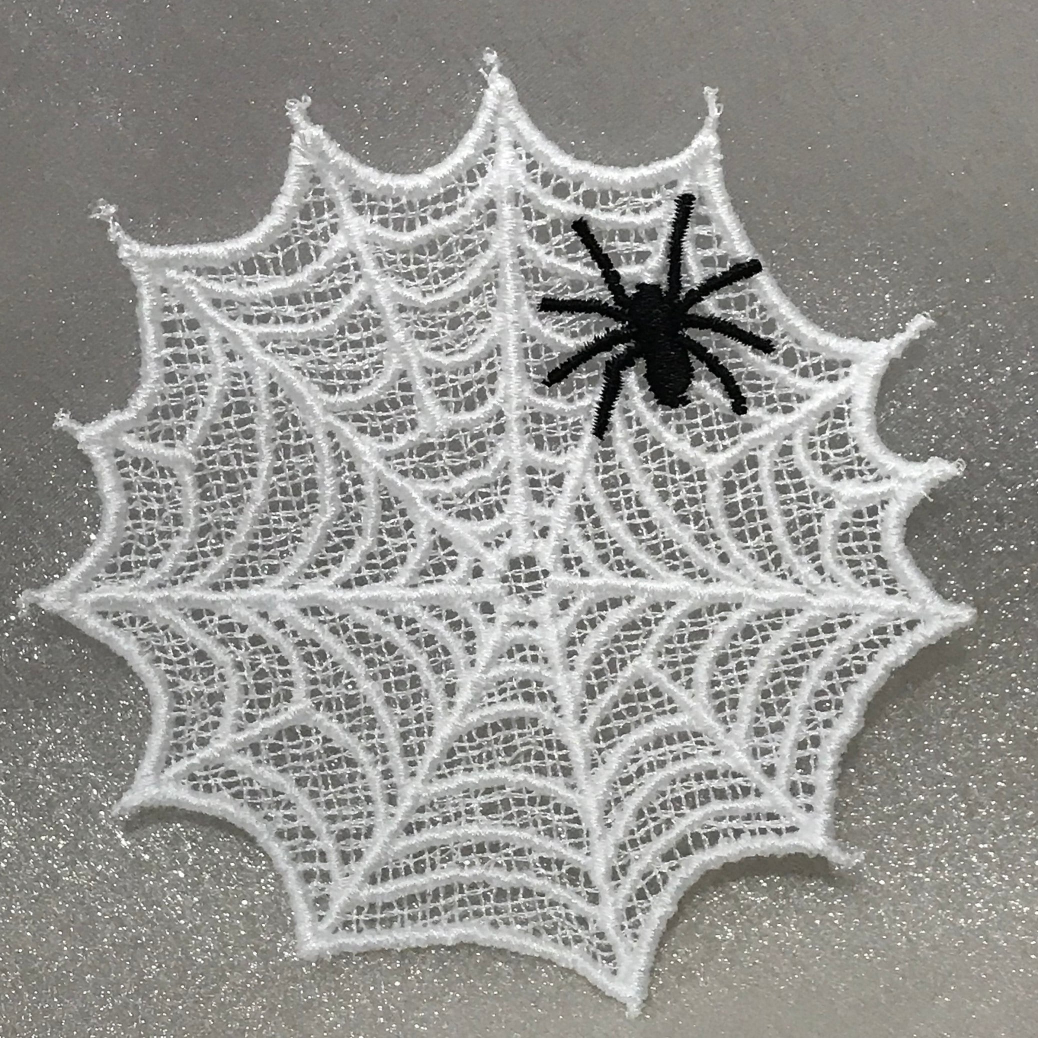 Lace  & Spider Free Standing Lace A Finished Embroidery Etsy