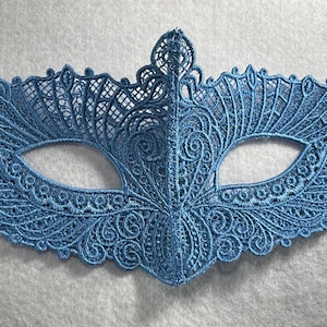 Royal Mask (Free Standing Lace - A Finished Embroidery product, not a design file or pattern)