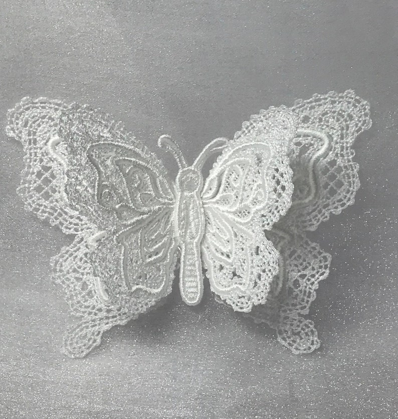 Download 3d Layered Lace Butterfly Free Standing Lace A Finished Embroidery Product Not A Design File Or Pattern Art Collectibles Embroidery Delage Com Br