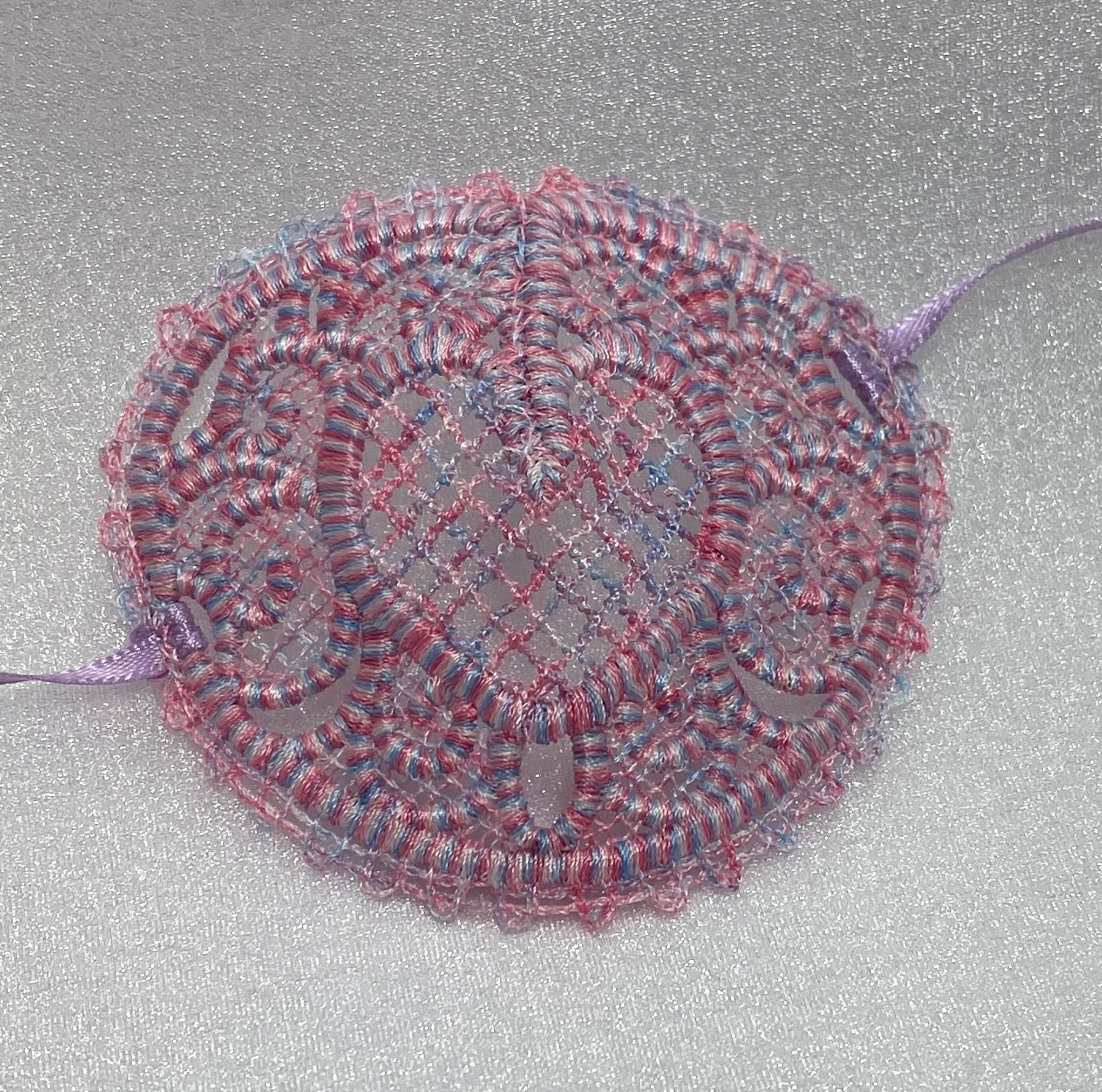 Heart Eye Patch Free Standing Lace Finished Embroidery Etsy