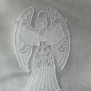 Singing Angel (Free Standing Lace  - A Finished Embroidery product, not a design file or pattern)