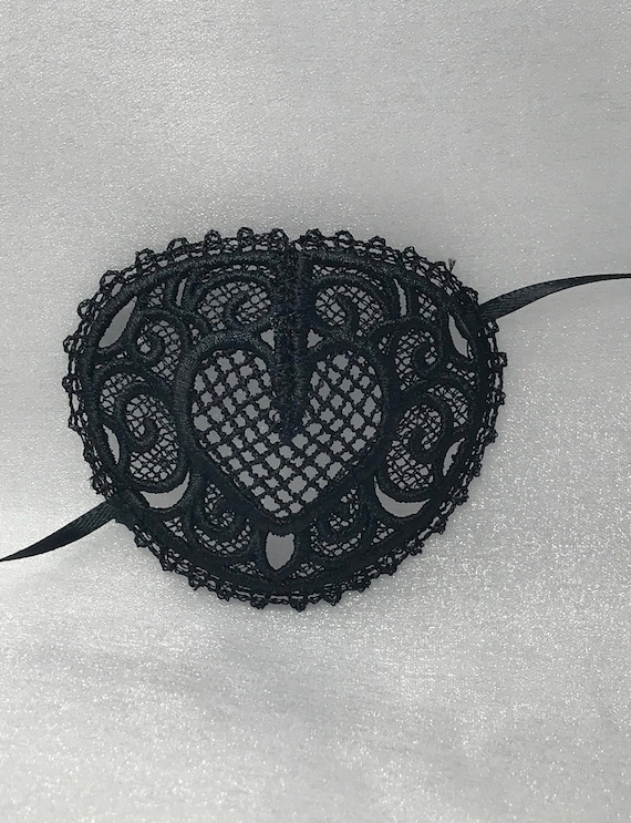 Embroidered Lace Filigree Eyemask Adult White Embroidered Lace Filigree Eyemask Adult White