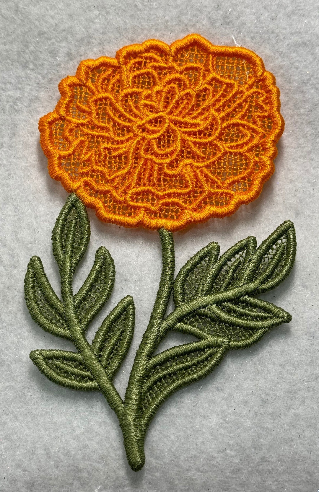 october-birth-month-flower-marigold-free-standing-lace-a-finished