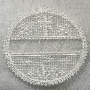 Child of God Ornament Free Standing Lace & Organza A Finished ...