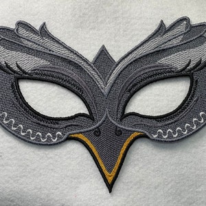 Bird Mask (Free Standing Lace - A Finished Embroidery Product - not a design file or pattern)