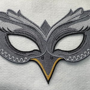 Bird Mask (Free Standing Lace - A Finished Embroidery Product - not a design file or pattern)