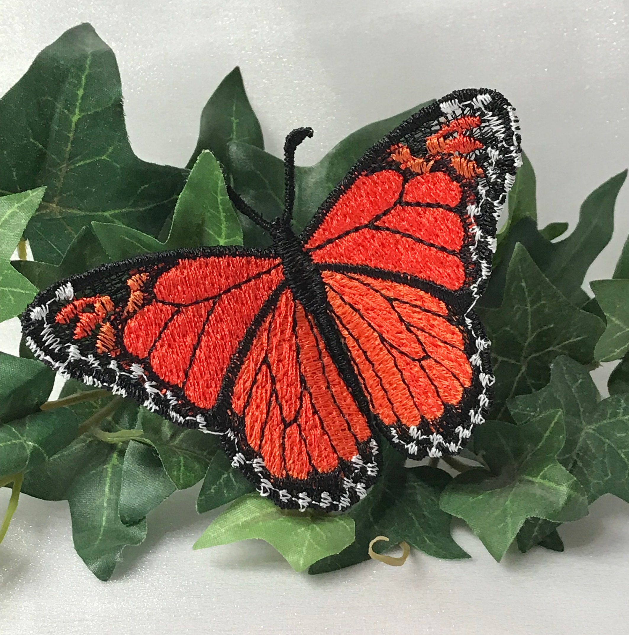 Download Monarch Butterfly Ornament Lace Embroidery Free Standing Embroidery Art Collectibles Vadel Com