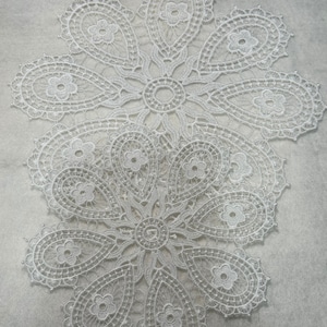 Flower Doily -2 Sizes (Free Standing Lace - A Finished Embroidery product, not a design file or pattern)