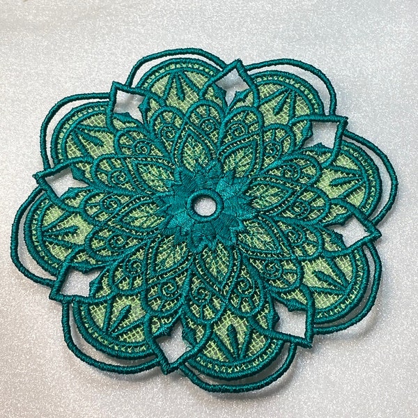 Serenity Lace Doily (Free Standing Lace - A Finished Embroidery product, not a design file or pattern)