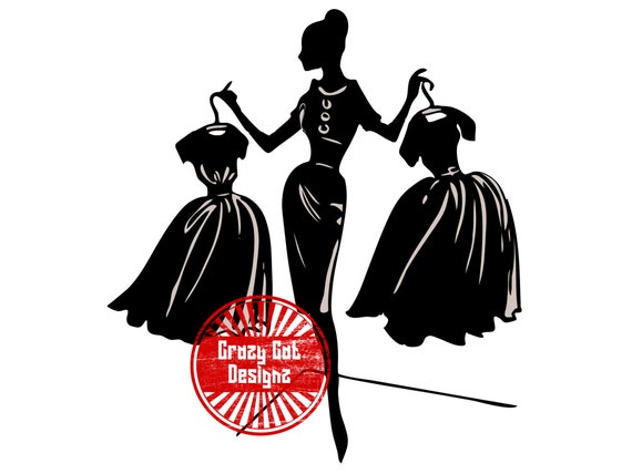 Fashion Silhouette Svg Png Jpg Clipart Vector Logo Etsy