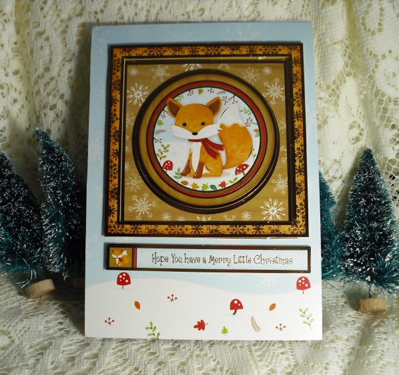 Die Cut 10 X Brillante Feliz Navidad Navidad Tarjeta Toppers