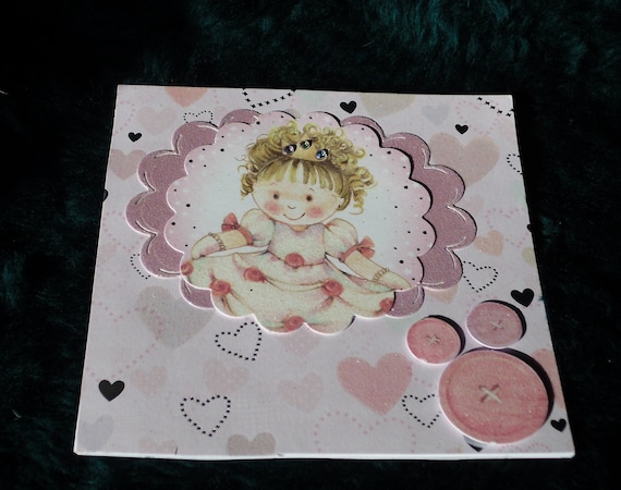 PACK 2 PINK MAGNOLIA BIRTHDAY EMBELLISHMENT TOPPERS FOR CARDS AND CRAFTS