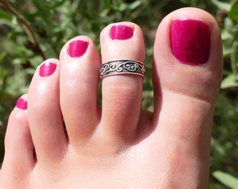 toe ring, silver ring for woman, silver toe ring, ring for toe, adjustable ring, adjustable toe ring, silver adjustable ring, foot ring