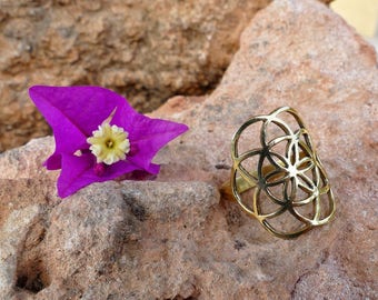 Flower of life Ring / Ring flower of life