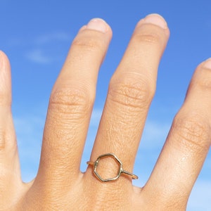 hexagon brass ring / hexagon brass ring