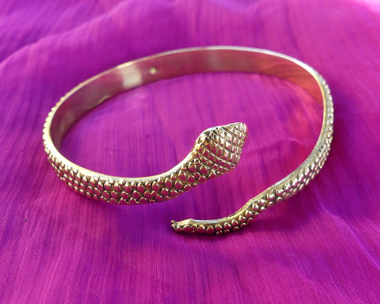 Serpent Bracelet Snake Bracelet Brass Wrist Bracelet Etsy