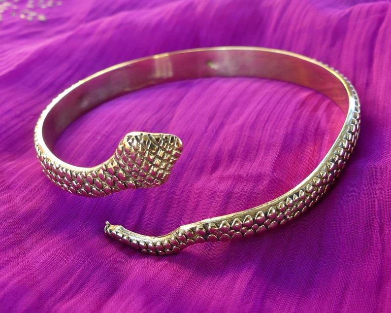 Serpent Bracelet Snake Bracelet Brass Wrist Bracelet Etsy