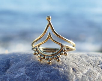 Ring voor vrouw, koperen ring voor vrouw, koperen ring, koninginring, gouden ring, gouden ring voor vrouw, boho ring, boho sieraden, messing