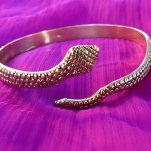 Slangenarmband, slangenarmband, messing, polsarmband, cobra, shiva, boho, boho armband, hippie, slangensieraden, verstelbare armband