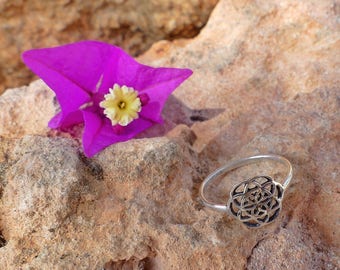 Flower of Life ring / anillo flor de la Vida