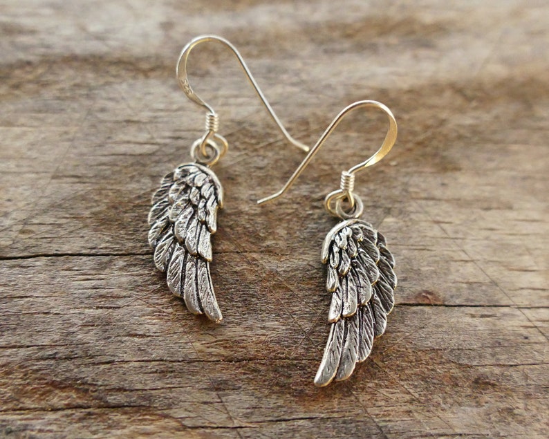 Wings silver earrings handmade boho wings earrings sterling silver earrings earring for woman wings wings jewelry wings design gift