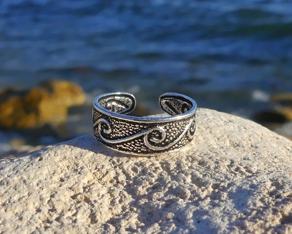 Bague Hippy Toe bague dorteil argentee petite bague dorteil minimale bijoux de pied bague dorteil reglable boho hippie cadeau pour femmes bague dorteil hippie Etsy France