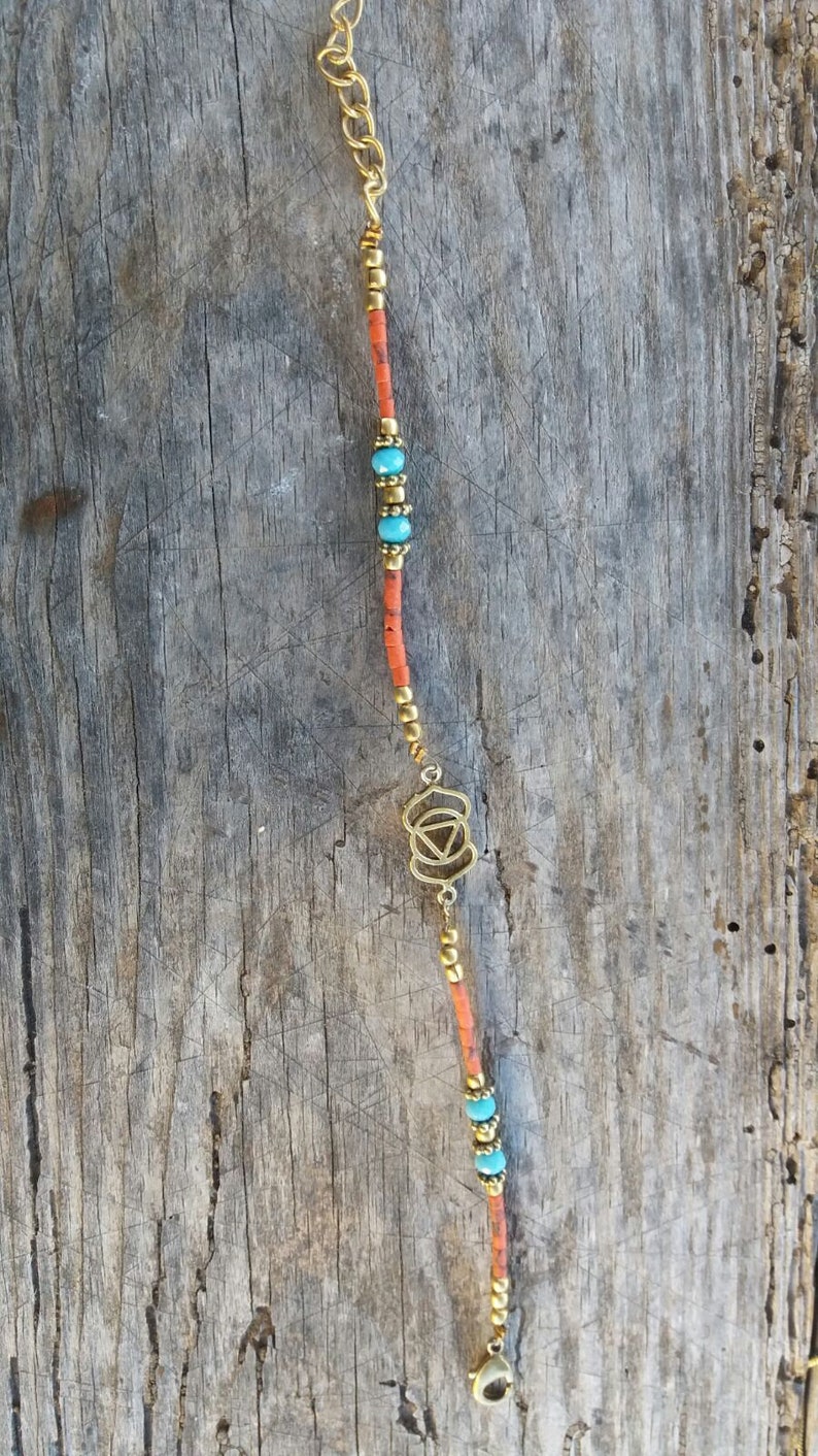 brass brasalet 7 chakras pulsera lat\u00f3n 7 chakras