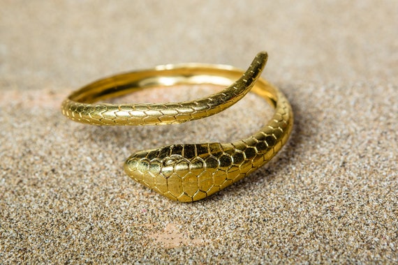 黄金の蛇のブレスレット、蛇のブレスレット、美しい蛇のブレスレット