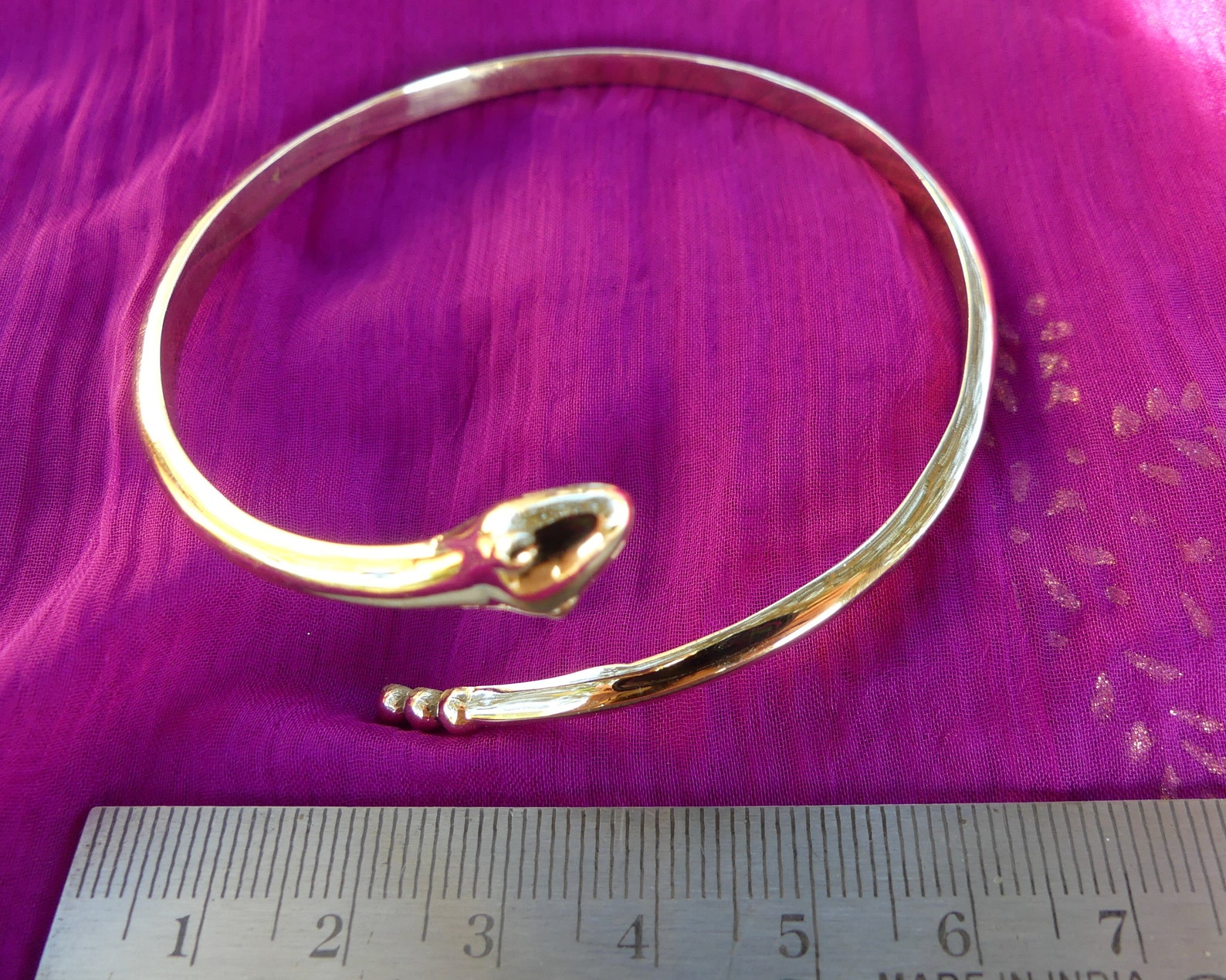 Snake Bracelet Golden Snake Bracelet Brass Bracelet Cobra Etsy