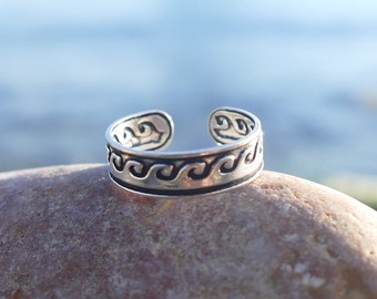 zilveren teenring, sterling zilveren ring, teenring, verstelbare teenring, handring, zilveren teenring verstelbaar, ring voor teen, minimale teenring