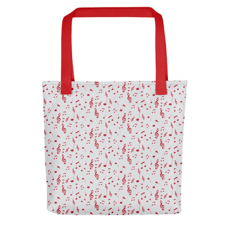 by Lauren Nicole Music Note Tote bag Music Bag Made in United States Music Tote Bag Tote Bag