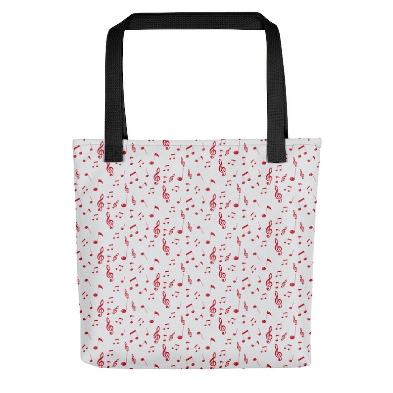 by Lauren Nicole Music Note Tote bag Music Bag Made in United States Music Tote Bag Tote Bag