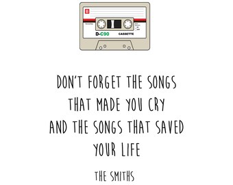 The Smiths Lyric Print (Rubber Ring)