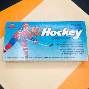 Jeu de cartes de hockey LNH 1985 - Coffret complet, fans de l'équipe des Canadiens Nordiques, objet de collection rétro, cadeau vintage pour homme des cavernes pour bar des sports - Bilingue