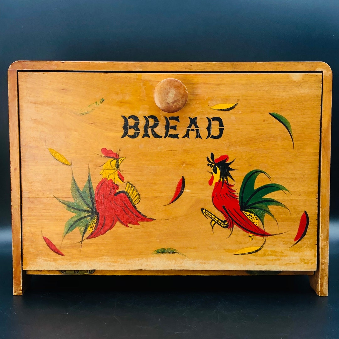 Napco Fighting Rooster ''bread'' Box 50's Etsy