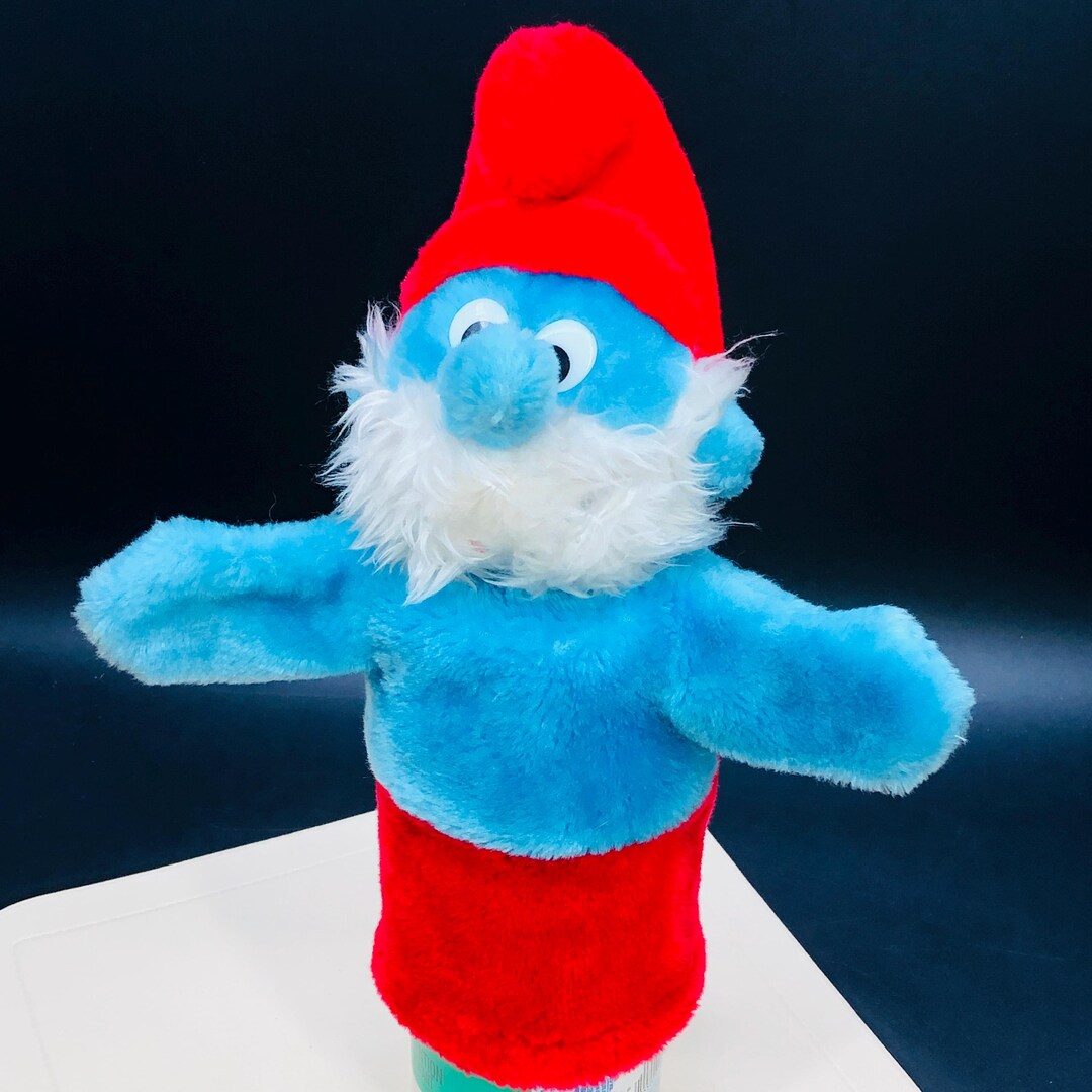 Vintage 1981 PEYO Papa Smurf Hand Puppet: 12