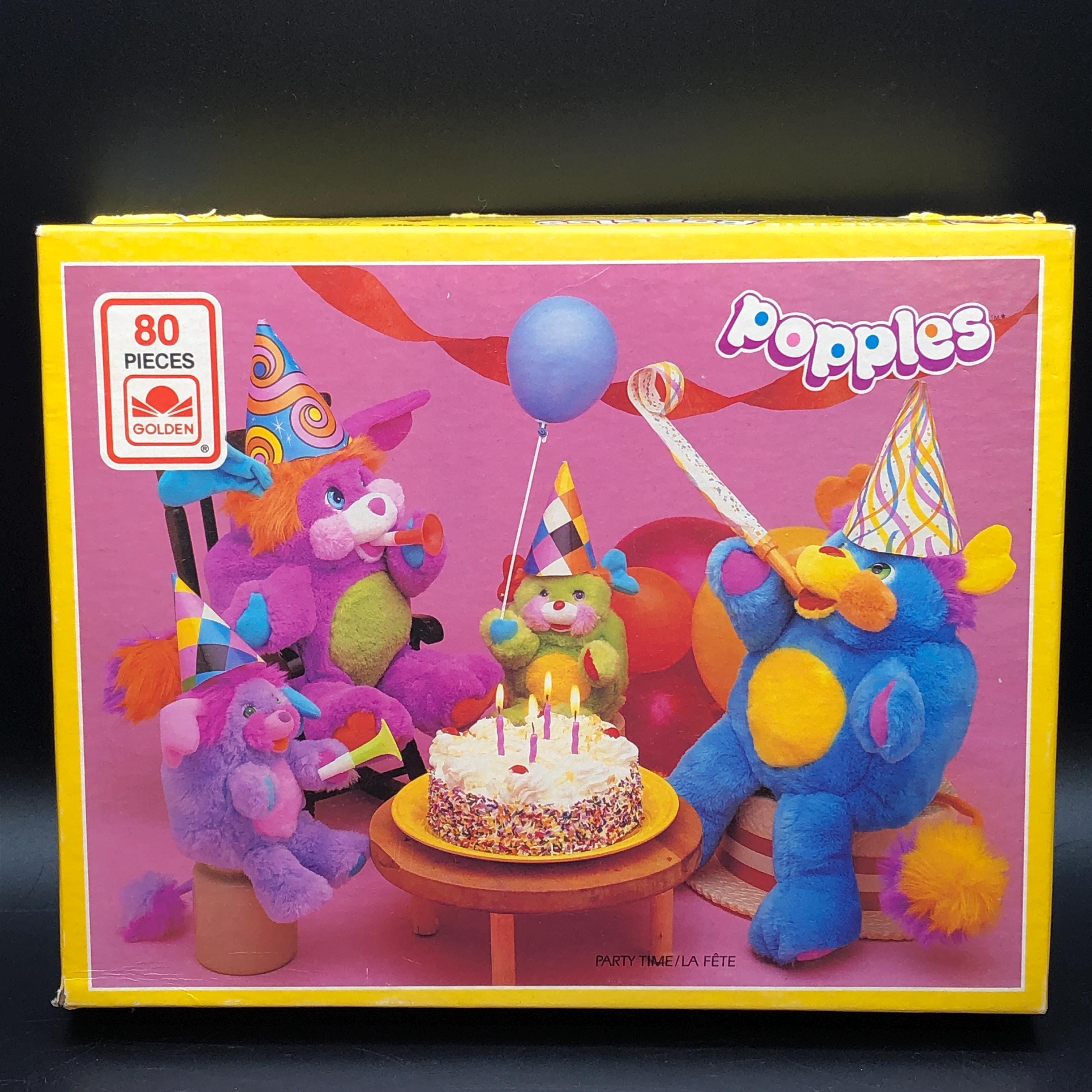 Vintage 1986 Popples Plush Party Time Jigsaw Puzzle:80 Pcs - COMPLETE ...